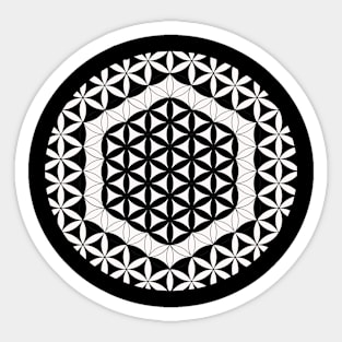 Hexagon Mandala Flower Of Life Sticker